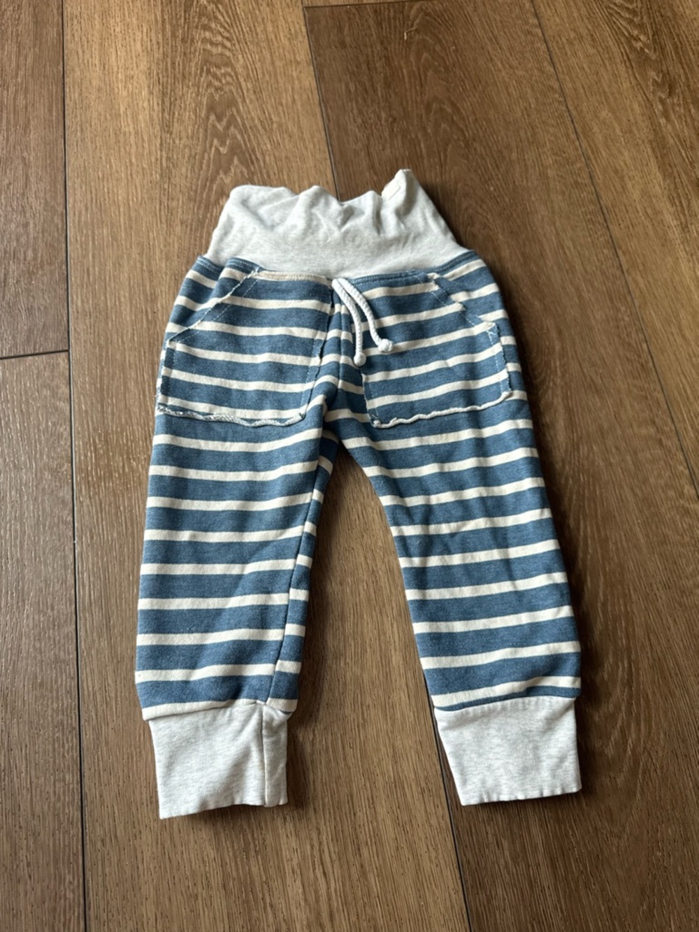 Lulu + Roo Striped Blue & White Cozy Kids Jogger Pants